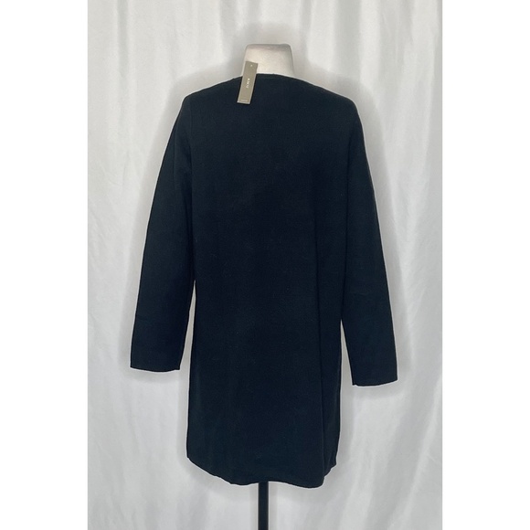 NWT!! J. CREW Juliette Collarless Sweater Blazer Solid Black Longline Knit Small - Picture 9 of 16